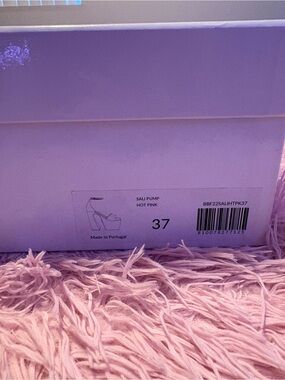 Brandon Blackwood Sali Pump in Hot Pink Satin